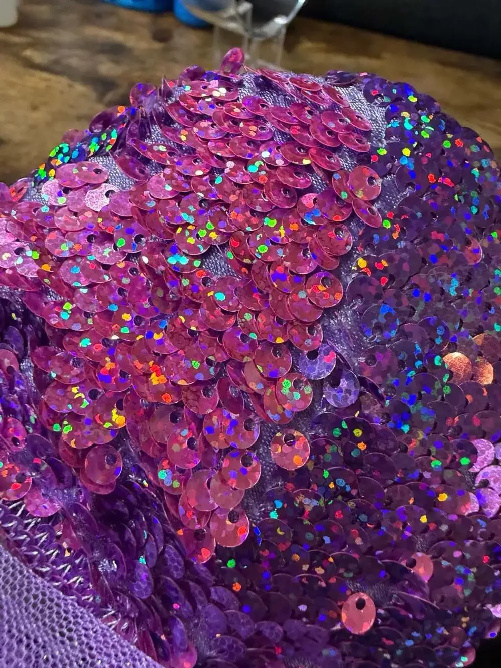 NWT Disney Unicorn Pink Rainbow Reversible Sequin Veil Ear Headband *READ*